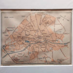 térkép nyomat bukarest