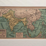 térkép nyomat india