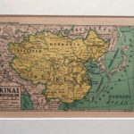 térkép nyomat kína