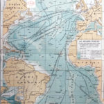 atlanti-óceán térkép eredeti nyomat