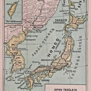 Japán eredeti régi nyomat
