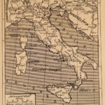 Olaszország eredeti régi nyomat