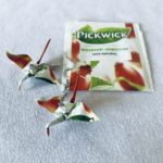 Daru origami fülbevaló csipkebogyó