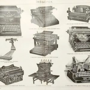 írógépek eredeti régi nyomat