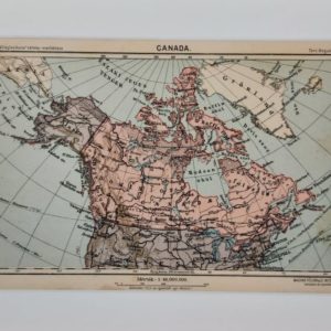 Kanada eredeti antik nyomat