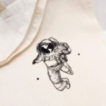 Űrhajós vászon táska totebag