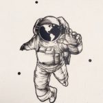 Űrhajós vászon táska totebag 2