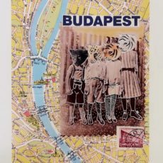 Budapest Beasts designer kollázs nyomat