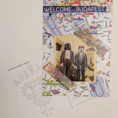 Welcome to Budapest designer kollázs képeslap