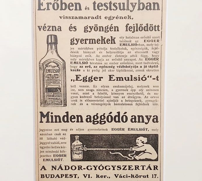 Antik reklám nyomat Egger 1907
