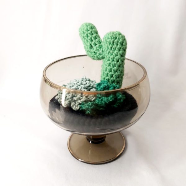 Horgolt kaktusz és pozsgás beültetés 4
