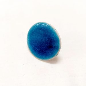 Kerámia gyűrű kék-türkiz nagy