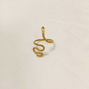 Kígyó réz gyűrű állítható